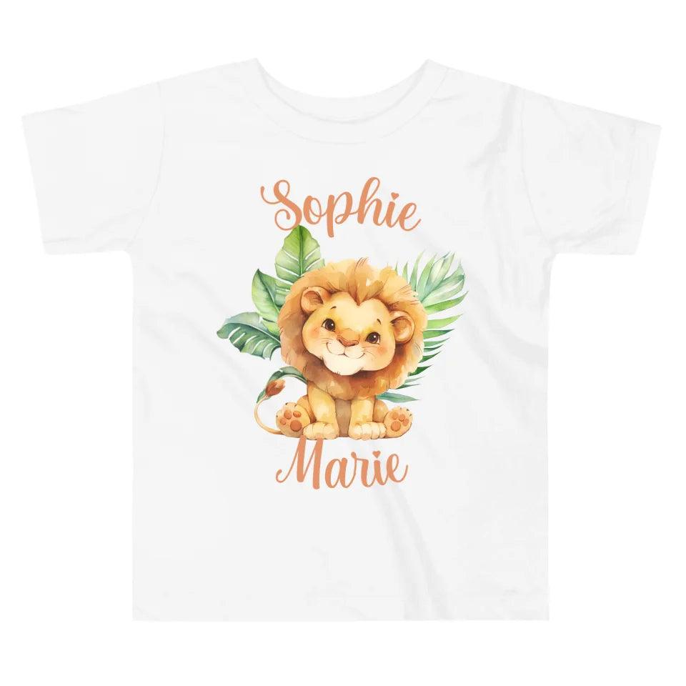 Custom Watercolor Baby Safari Animals T-Shirt - ART-TSH138 - ARTFULANE