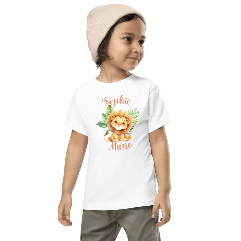 Custom Watercolor Baby Safari Animals T-Shirt - ART-TSH138 - ARTFULANE