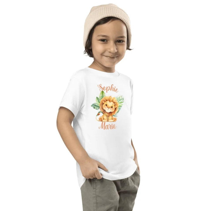 Custom Watercolor Baby Safari Animals T-Shirt - ART-TSH138 - ARTFULANE