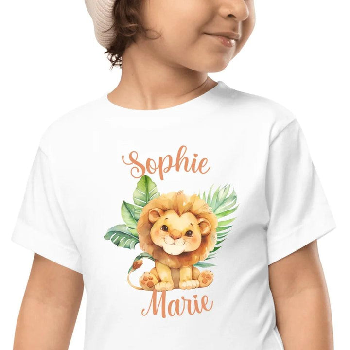 Custom Watercolor Baby Safari Animals T-Shirt - ART-TSH138 - ARTFULANE