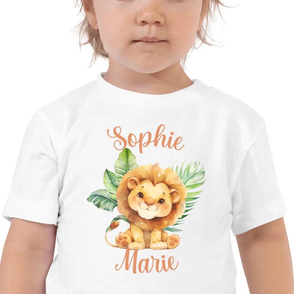 Custom Watercolor Baby Safari Animals T-Shirt - ART-TSH138 - ARTFULANE