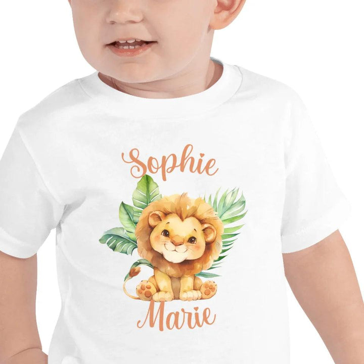 Custom Watercolor Baby Safari Animals T-Shirt - ART-TSH138 - ARTFULANE