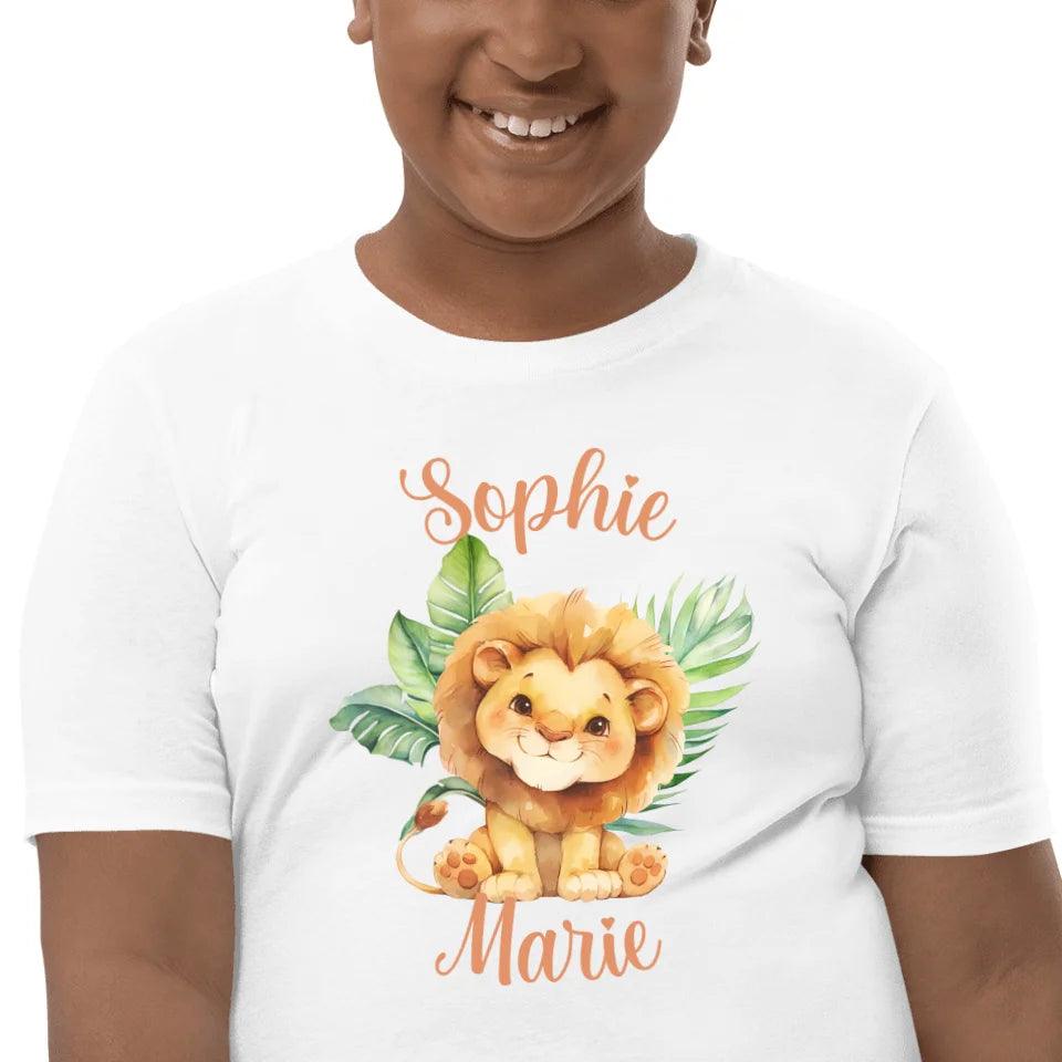 Custom Watercolor Baby Safari Animals T-Shirt - ART-TSH138 - ARTFULANE