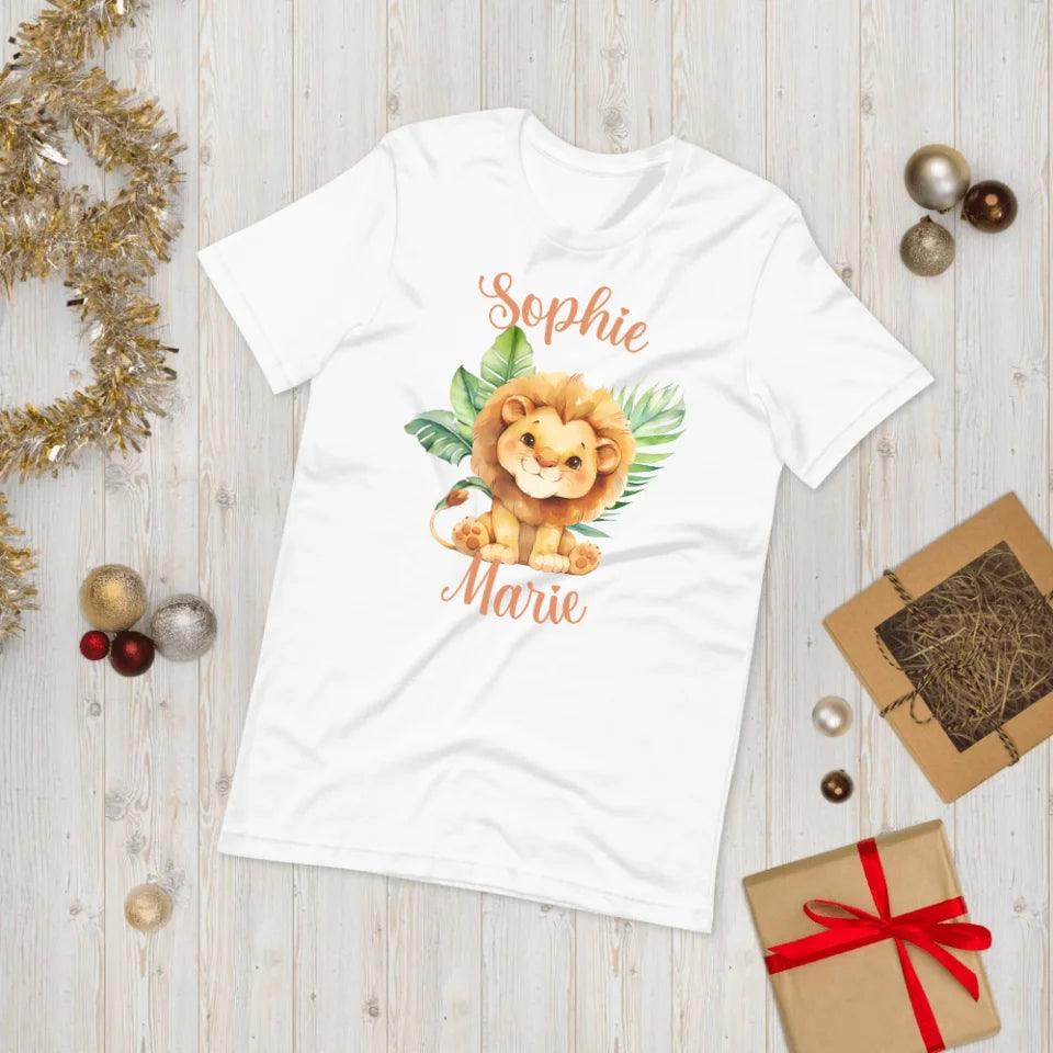 Custom Watercolor Baby Safari Animals T-Shirt - ART-TSH138 - ARTFULANE