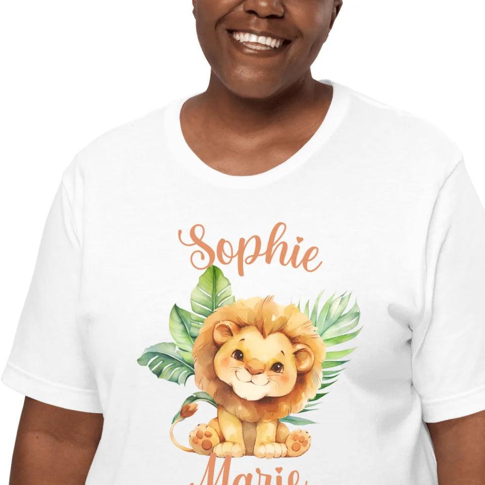 Custom Watercolor Baby Safari Animals T-Shirt - ART-TSH138 - ARTFULANE