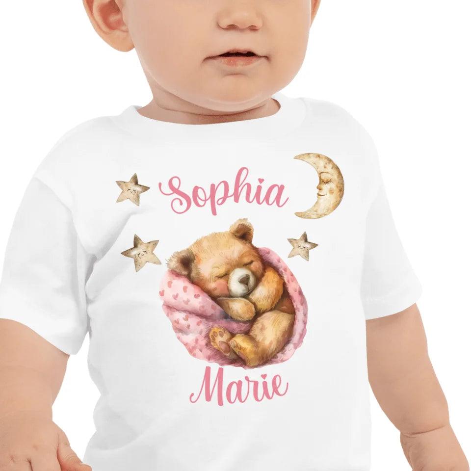 Custom Teddy Bear Sleeping T-Shirt - ART-TSH144 - ARTFULANE