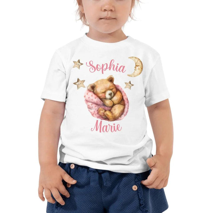 Custom Teddy Bear Sleeping T-Shirt - ART-TSH144 - ARTFULANE