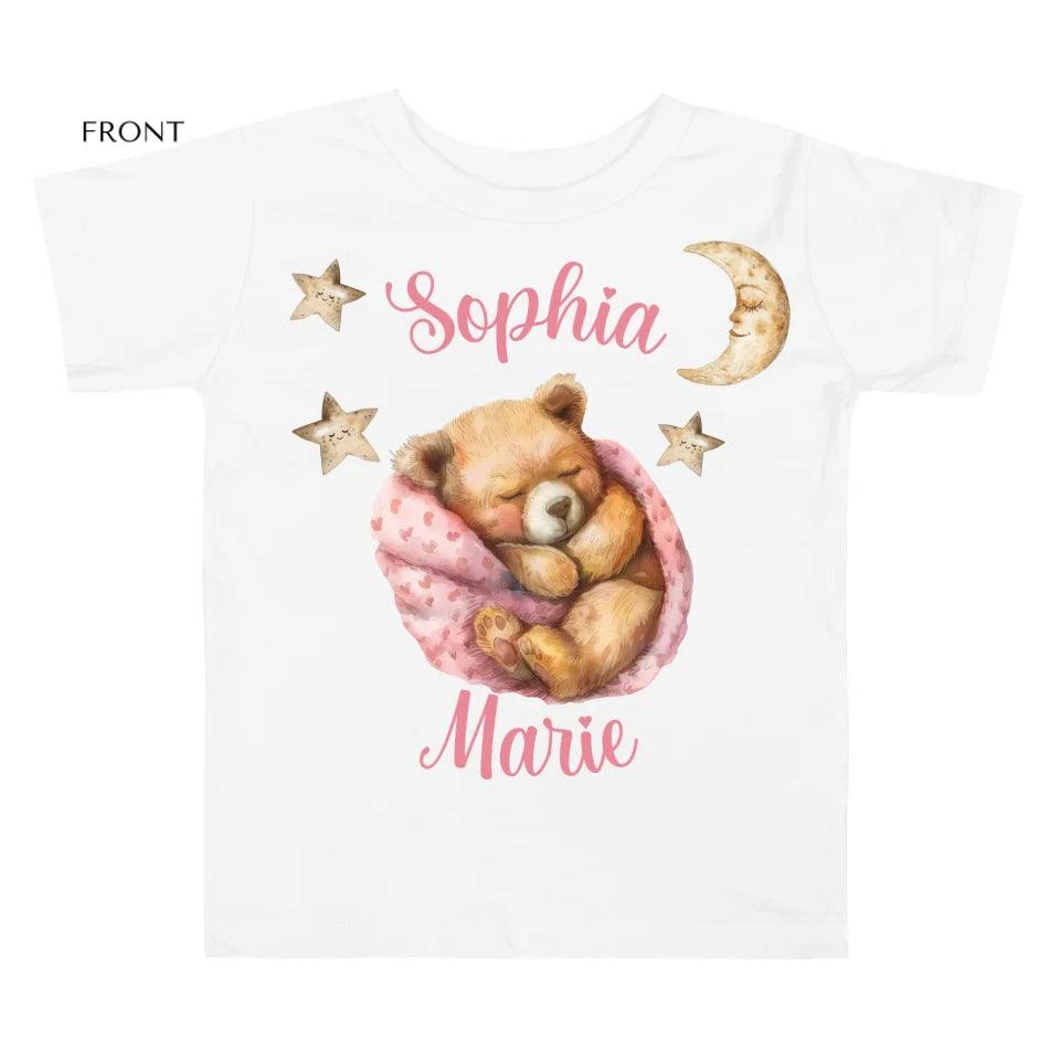 Custom Teddy Bear Sleeping T-Shirt - ART-TSH144 - ARTFULANE