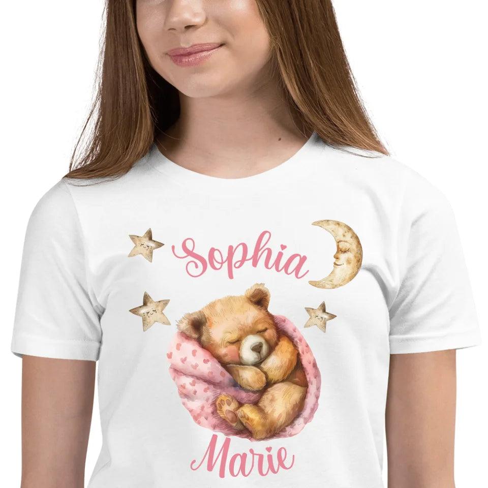 Custom Teddy Bear Sleeping T-Shirt - ART-TSH144 - ARTFULANE