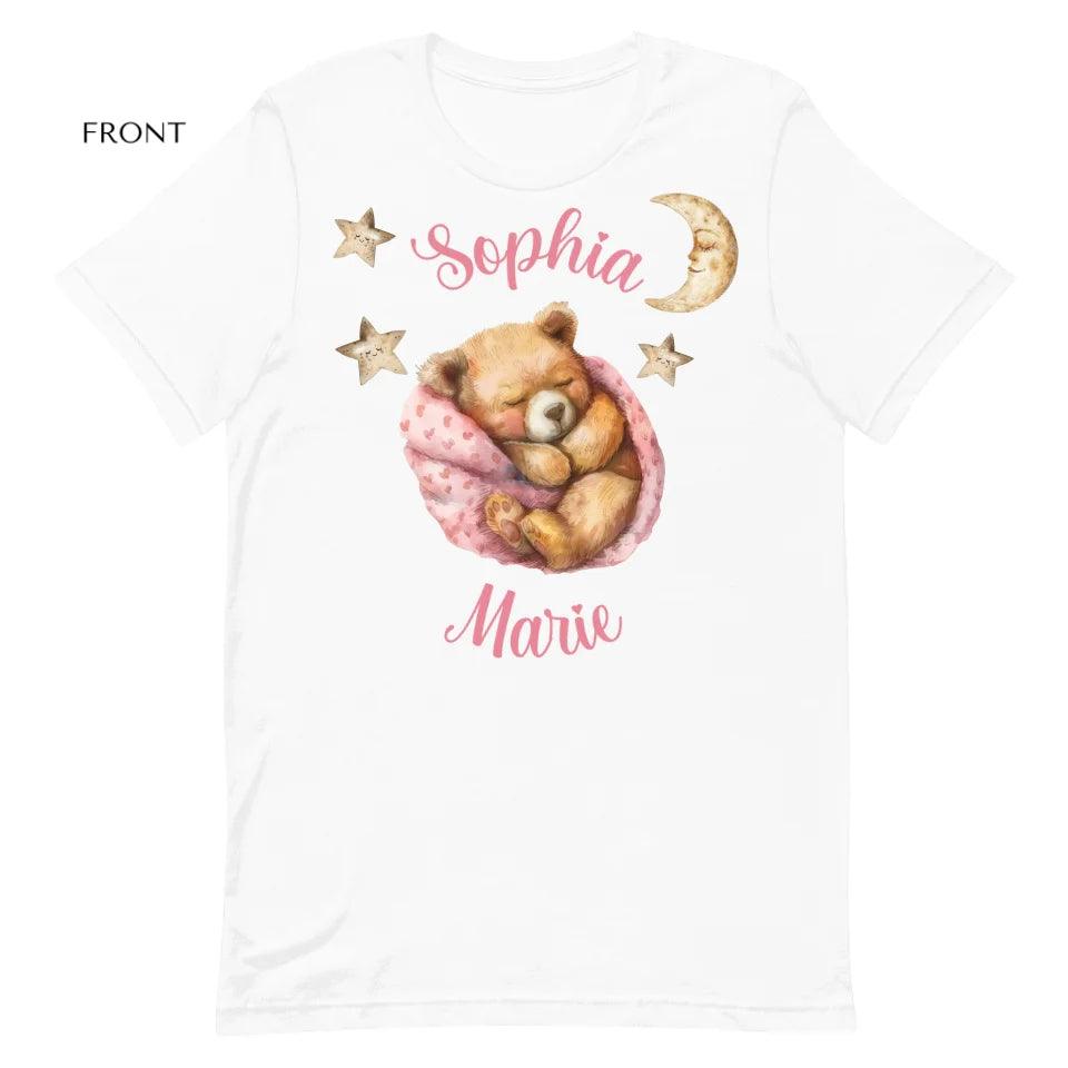 Custom Teddy Bear Sleeping T-Shirt - ART-TSH144 - ARTFULANE