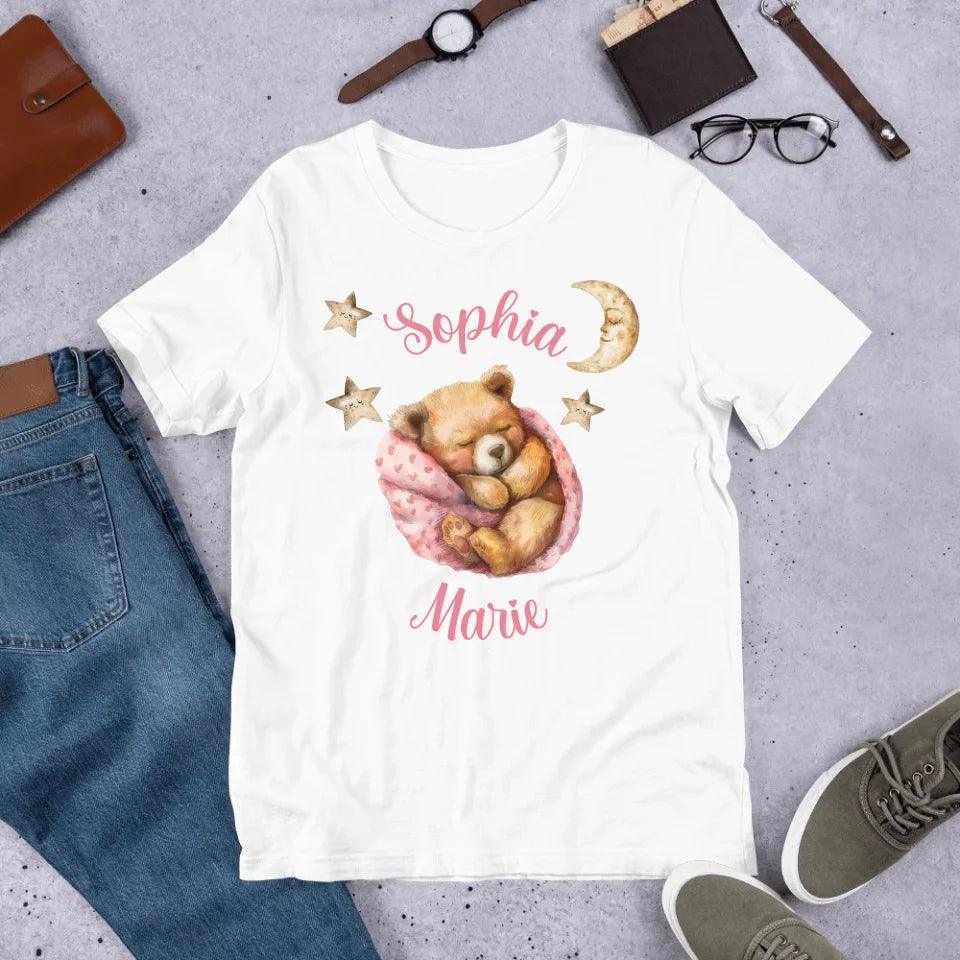 Custom Teddy Bear Sleeping T-Shirt - ART-TSH144 - ARTFULANE