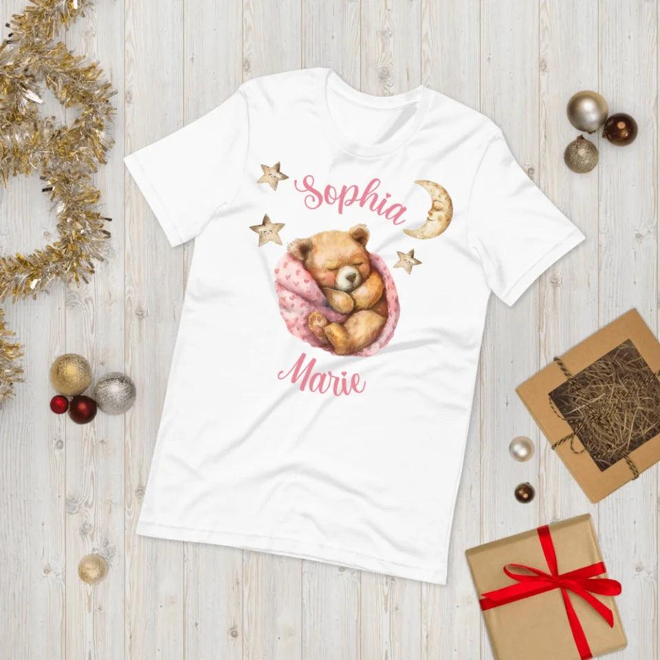 Custom Teddy Bear Sleeping T-Shirt - ART-TSH144 - ARTFULANE