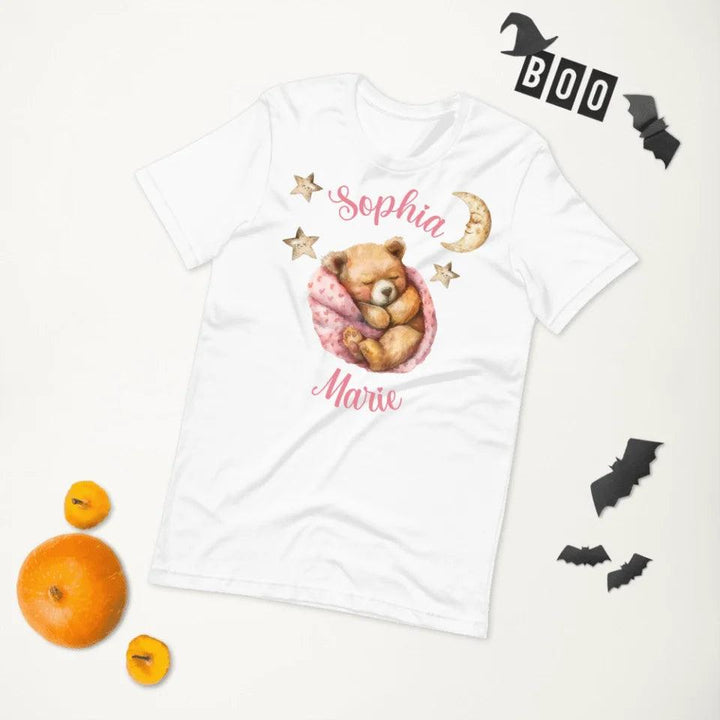 Custom Teddy Bear Sleeping T-Shirt - ART-TSH144 - ARTFULANE