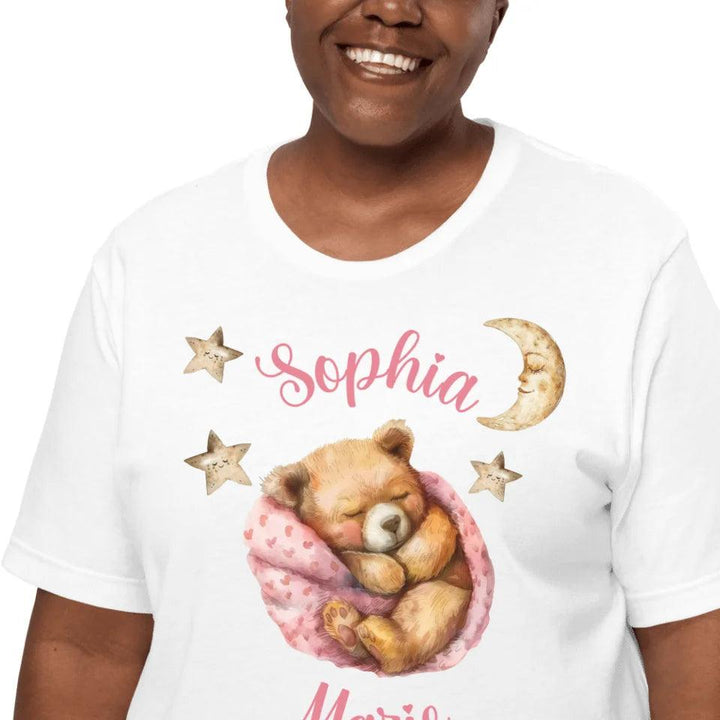 Custom Teddy Bear Sleeping T-Shirt - ART-TSH144 - ARTFULANE