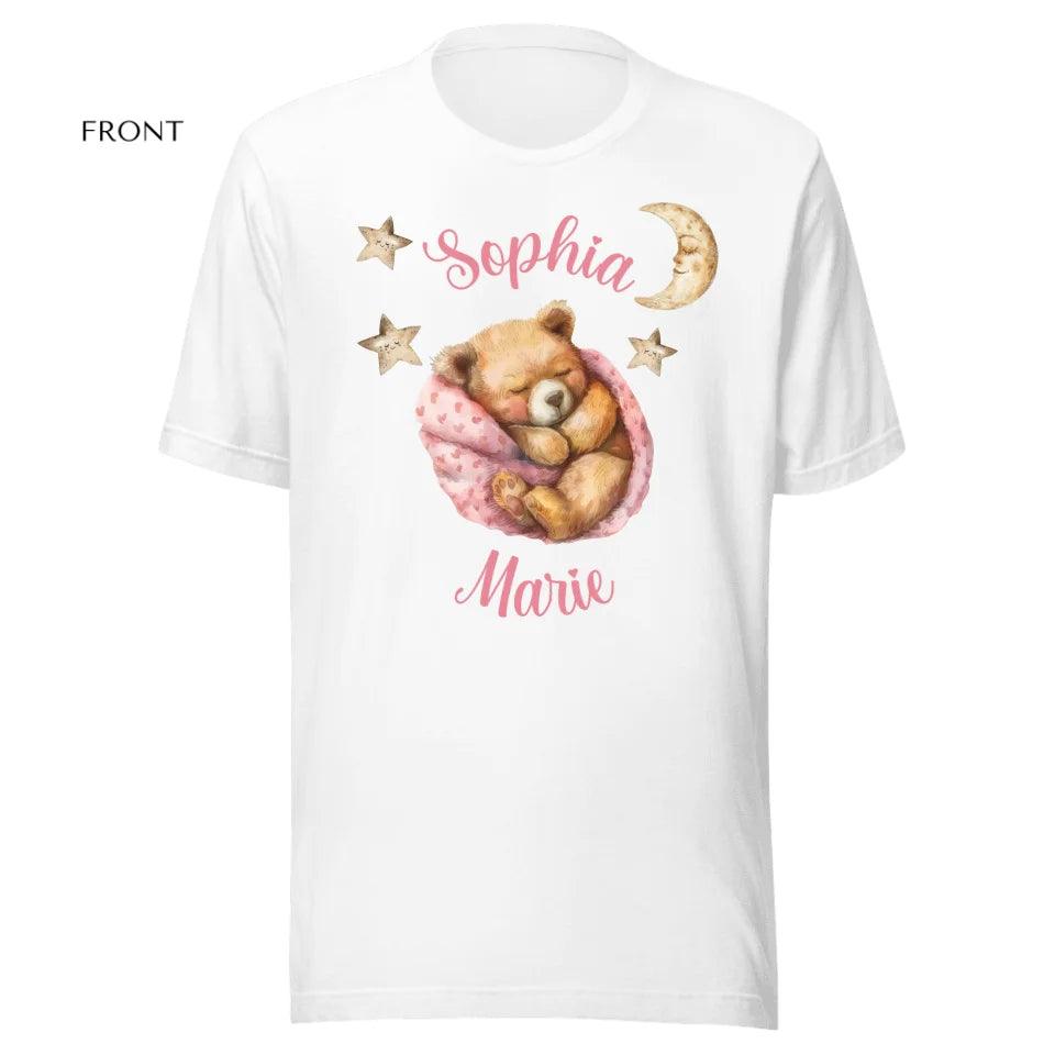 Custom Teddy Bear Sleeping T-Shirt - ART-TSH144 - ARTFULANE