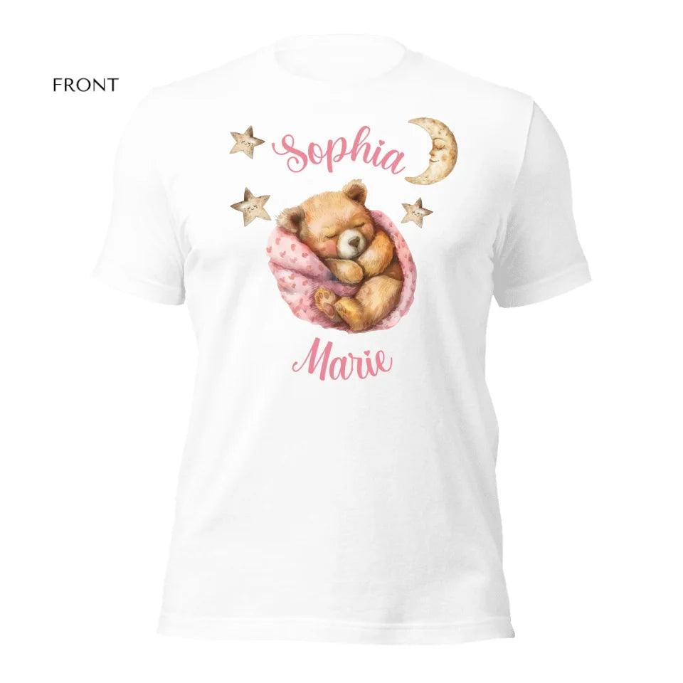 Custom Teddy Bear Sleeping T-Shirt - ART-TSH144 - ARTFULANE