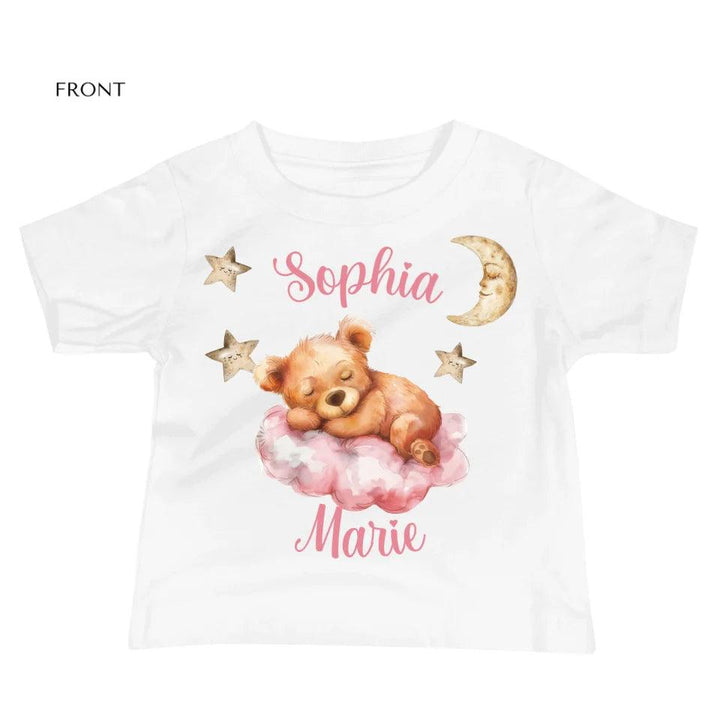 Custom Teddy Bear Sleeping on Cloud T-Shirt - ART-TSH145 - ARTFULANE