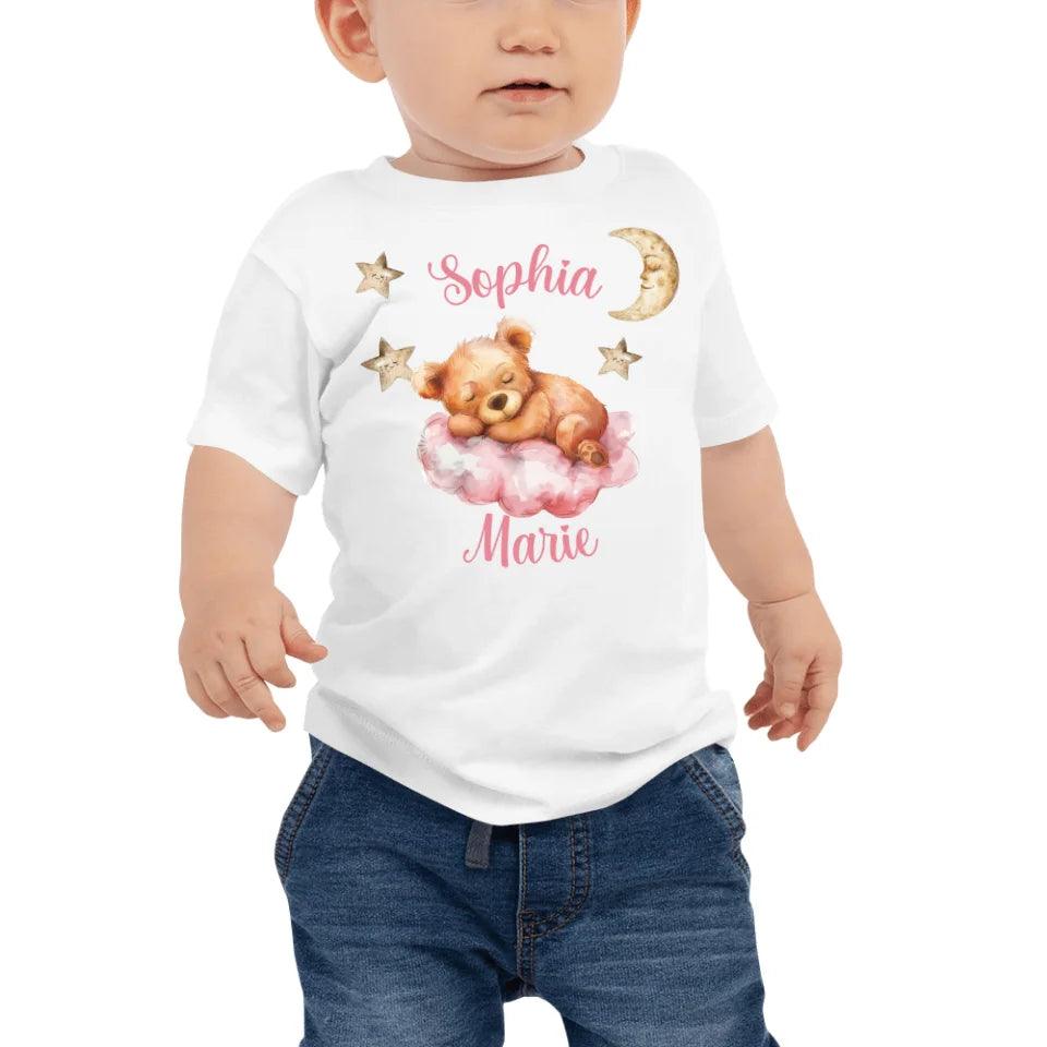 Custom Teddy Bear Sleeping on Cloud T-Shirt - ART-TSH145 - ARTFULANE