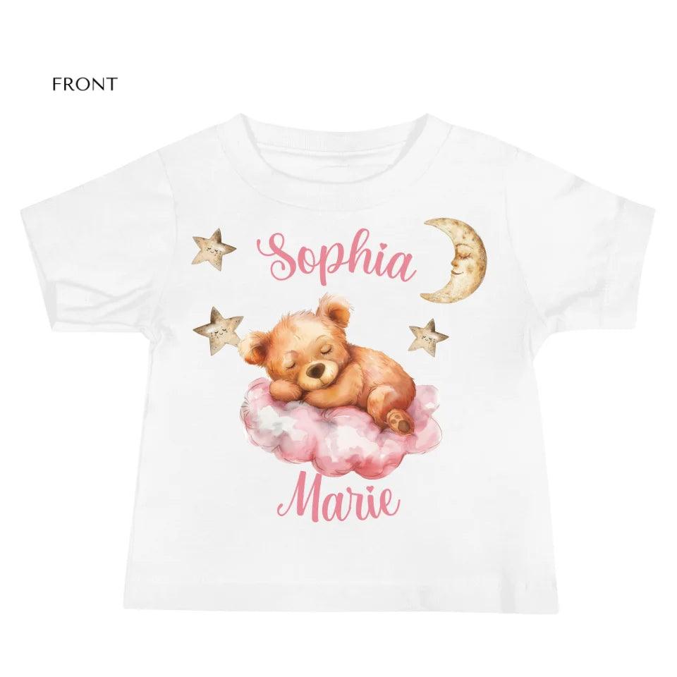 Custom Teddy Bear Sleeping on Cloud T-Shirt - ART-TSH145 - ARTFULANE