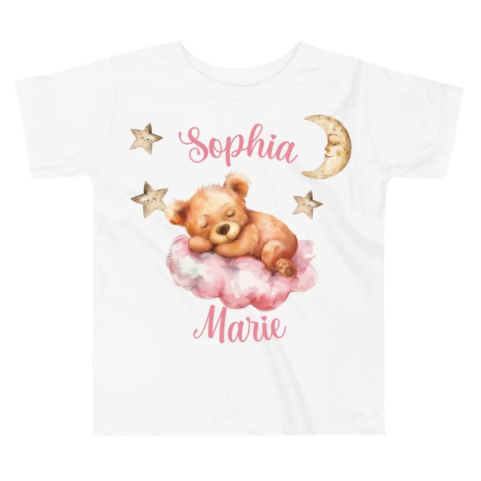 Custom Teddy Bear Sleeping on Cloud T-Shirt - ART-TSH145 - ARTFULANE