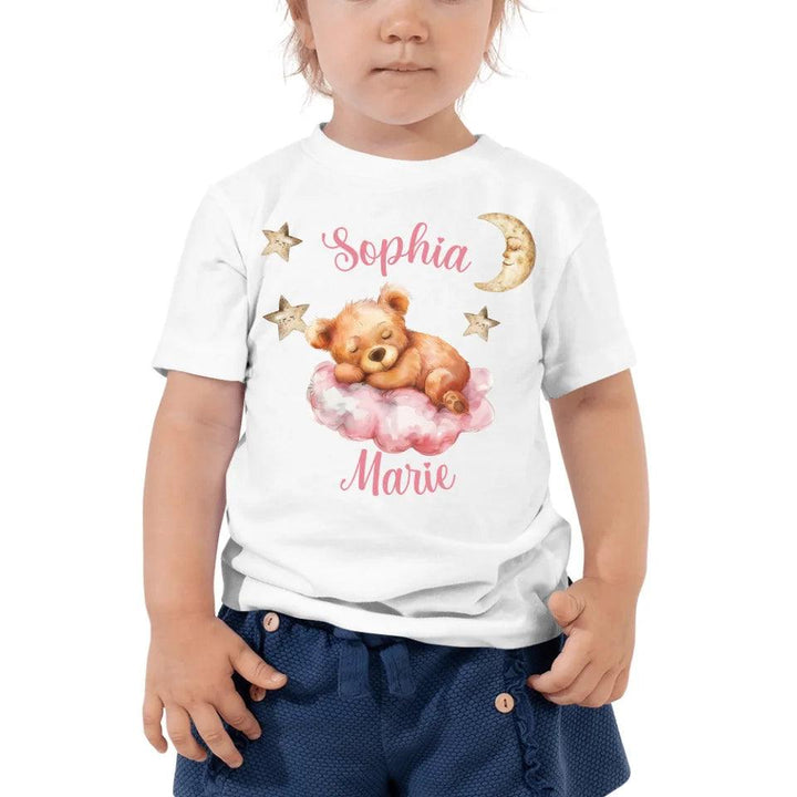 Custom Teddy Bear Sleeping on Cloud T-Shirt - ART-TSH145 - ARTFULANE