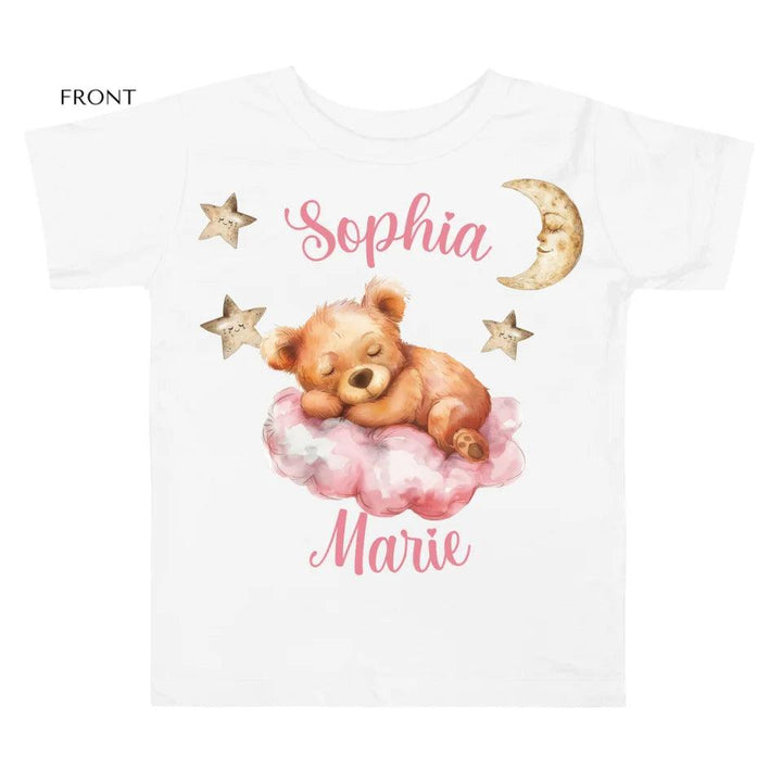 Custom Teddy Bear Sleeping on Cloud T-Shirt - ART-TSH145 - ARTFULANE