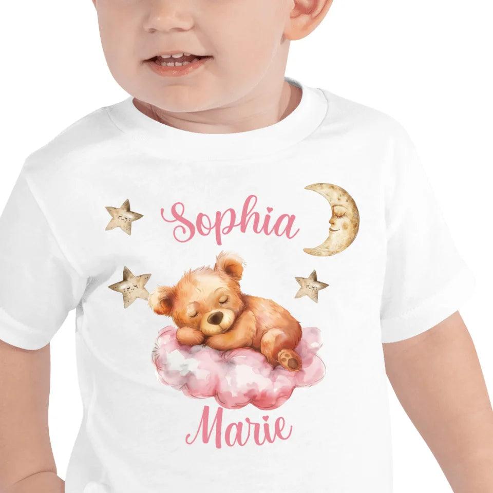 Custom Teddy Bear Sleeping on Cloud T-Shirt - ART-TSH145 - ARTFULANE