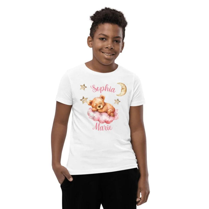 Custom Teddy Bear Sleeping on Cloud T-Shirt - ART-TSH145 - ARTFULANE