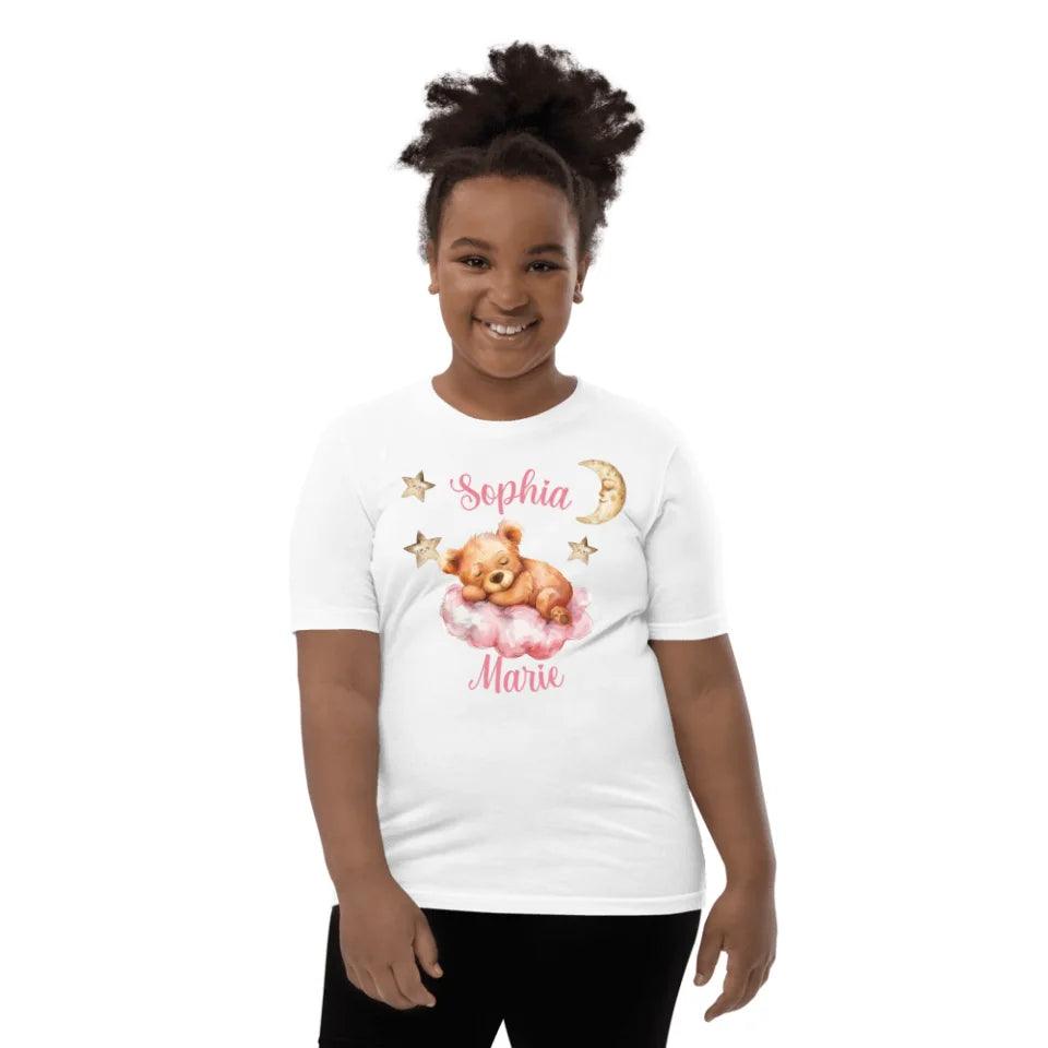 Custom Teddy Bear Sleeping on Cloud T-Shirt - ART-TSH145 - ARTFULANE