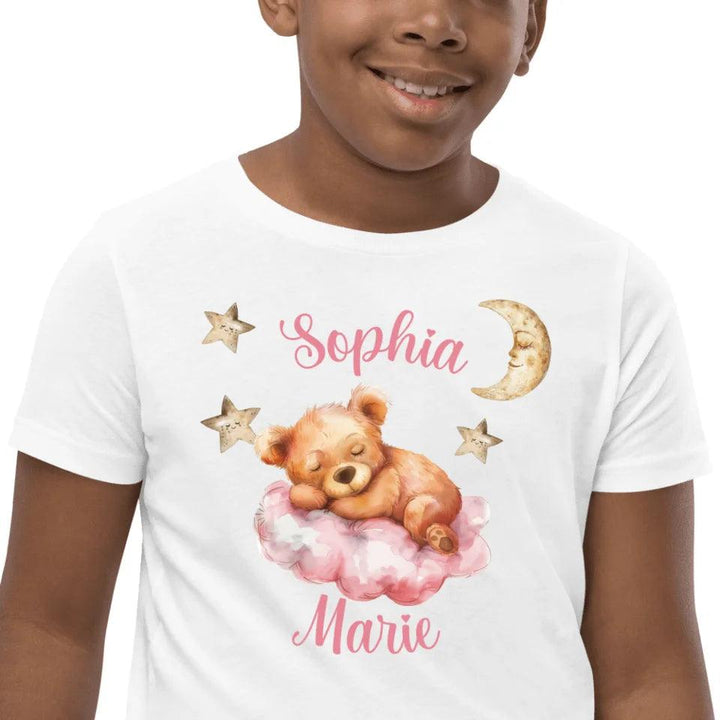 Custom Teddy Bear Sleeping on Cloud T-Shirt - ART-TSH145 - ARTFULANE