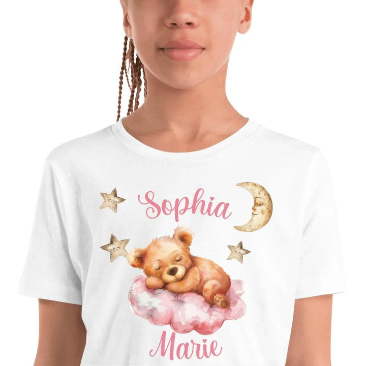 Custom Teddy Bear Sleeping on Cloud T-Shirt - ART-TSH145 - ARTFULANE