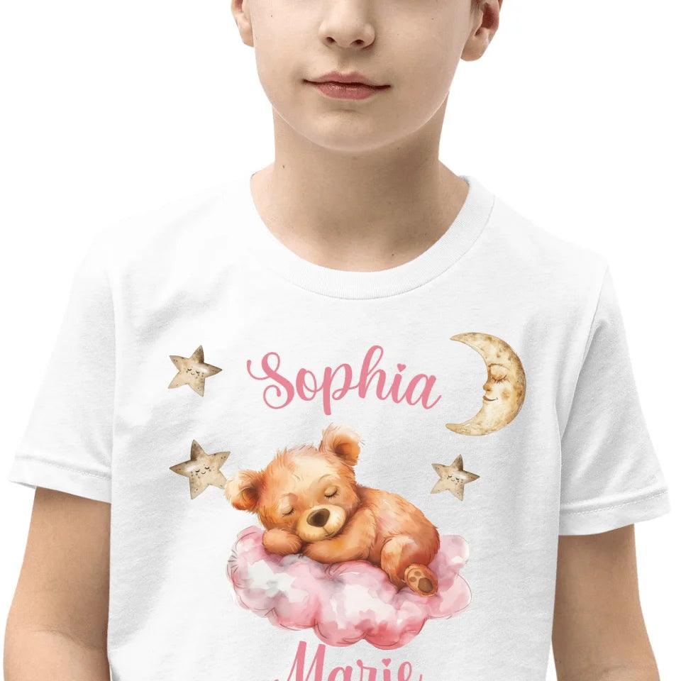 Custom Teddy Bear Sleeping on Cloud T-Shirt - ART-TSH145 - ARTFULANE