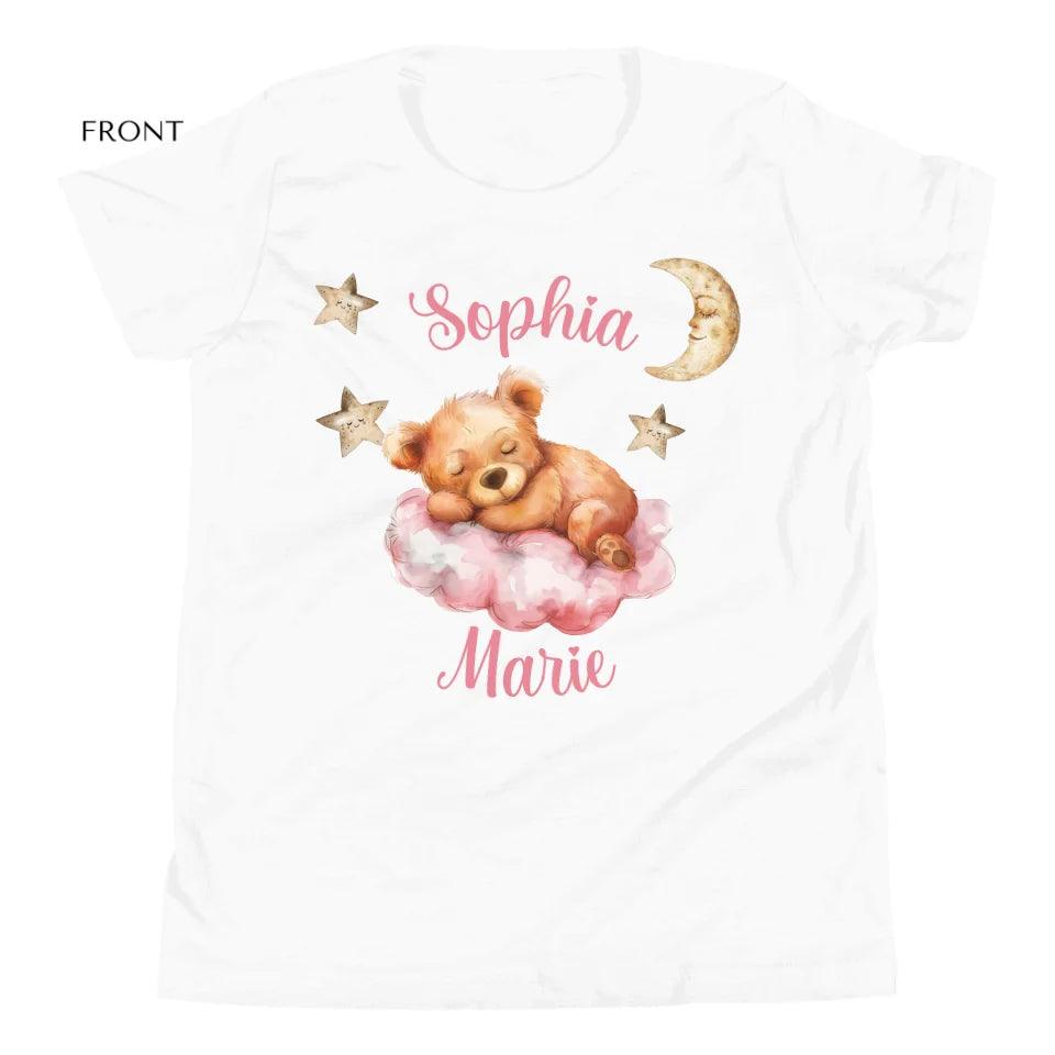 Custom Teddy Bear Sleeping on Cloud T-Shirt - ART-TSH145 - ARTFULANE