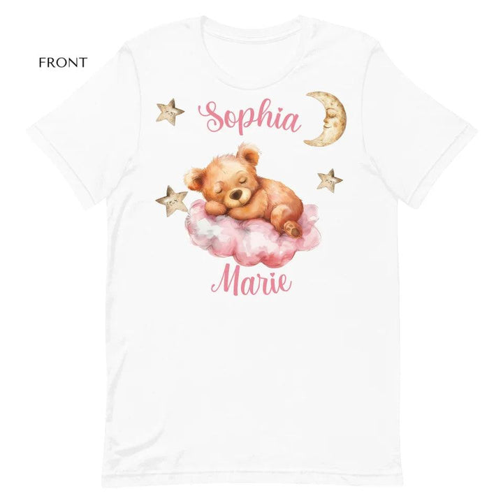 Custom Teddy Bear Sleeping on Cloud T-Shirt - ART-TSH145 - ARTFULANE