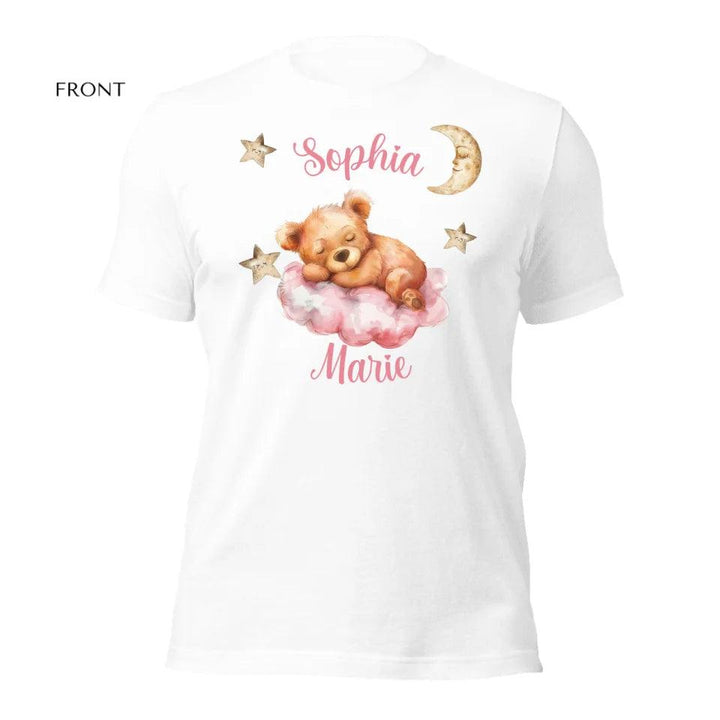 Custom Teddy Bear Sleeping on Cloud T-Shirt - ART-TSH145 - ARTFULANE