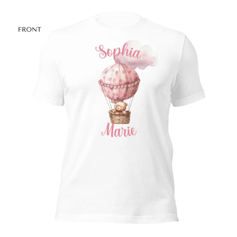 Custom Teddy Bear Hot Air Balloon T-Shirt - ART-TSH147 - ARTFULANE