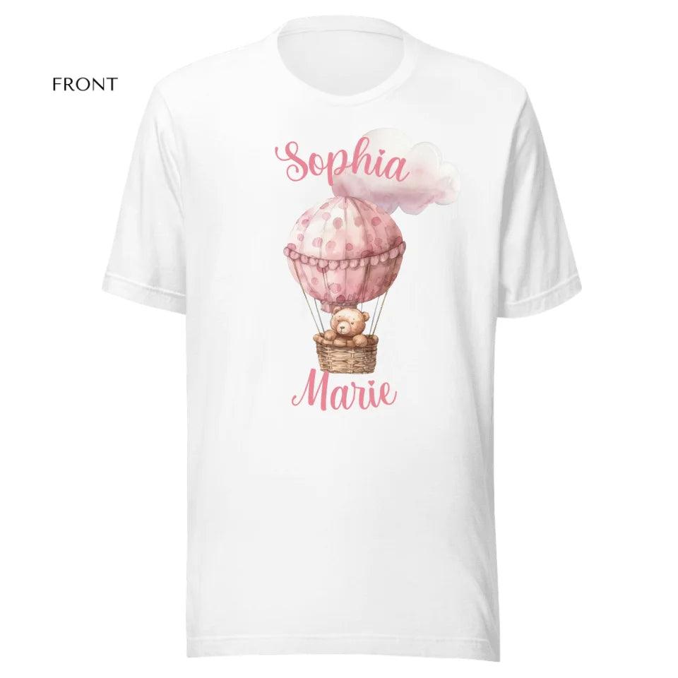 Custom Teddy Bear Hot Air Balloon T-Shirt - ART-TSH147 - ARTFULANE