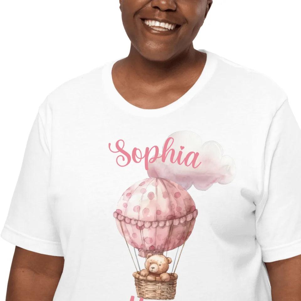 Custom Teddy Bear Hot Air Balloon T-Shirt - ART-TSH147 - ARTFULANE