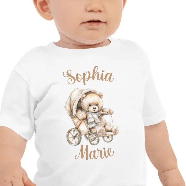 Custom Teddy Bear in Stroller T-Shirt - ART-TSH148 - ARTFULANE