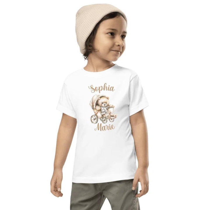 Custom Teddy Bear in Stroller T-Shirt - ART-TSH148 - ARTFULANE