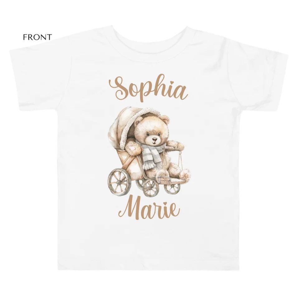 Custom Teddy Bear in Stroller T-Shirt - ART-TSH148 - ARTFULANE