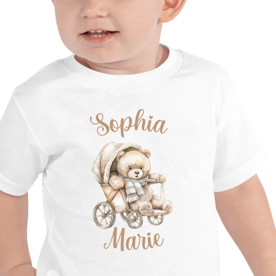 Custom Teddy Bear in Stroller T-Shirt - ART-TSH148 - ARTFULANE