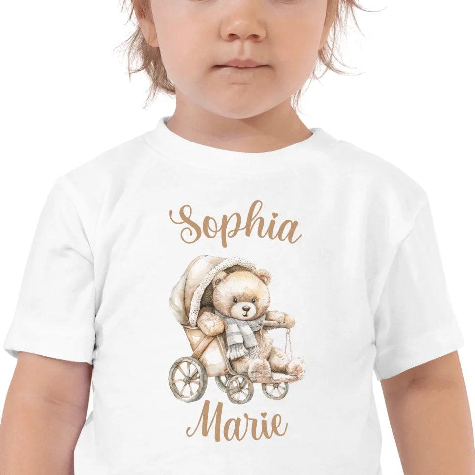 Custom Teddy Bear in Stroller T-Shirt - ART-TSH148 - ARTFULANE