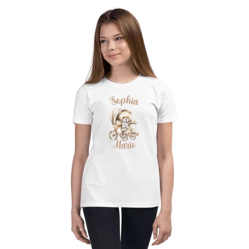 Custom Teddy Bear in Stroller T-Shirt - ART-TSH148 - ARTFULANE