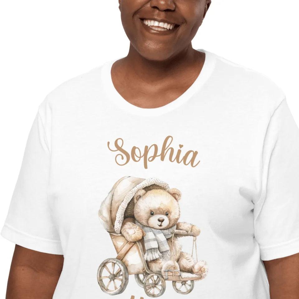 Custom Teddy Bear in Stroller T-Shirt - ART-TSH148 - ARTFULANE