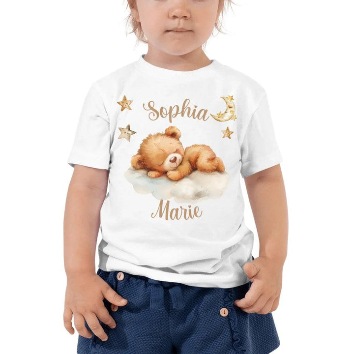 Custom Teddy Bear Sleeping on Cloud T-Shirt - ART-TSH149 - ARTFULANE