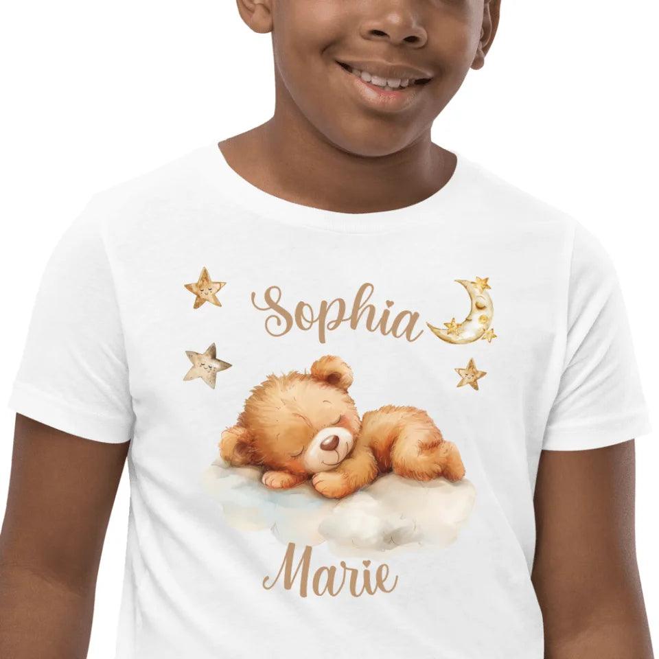 Custom Teddy Bear Sleeping on Cloud T-Shirt - ART-TSH149 - ARTFULANE