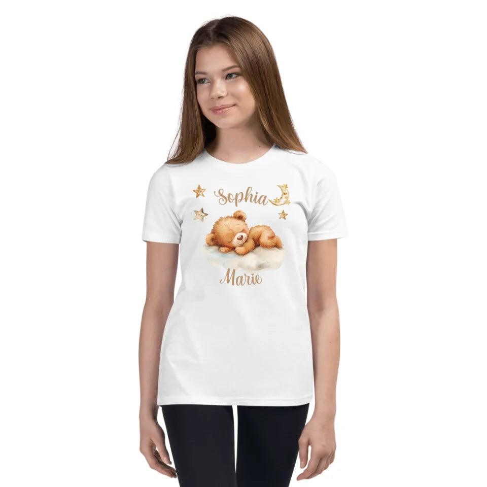 Custom Teddy Bear Sleeping on Cloud T-Shirt - ART-TSH149 - ARTFULANE