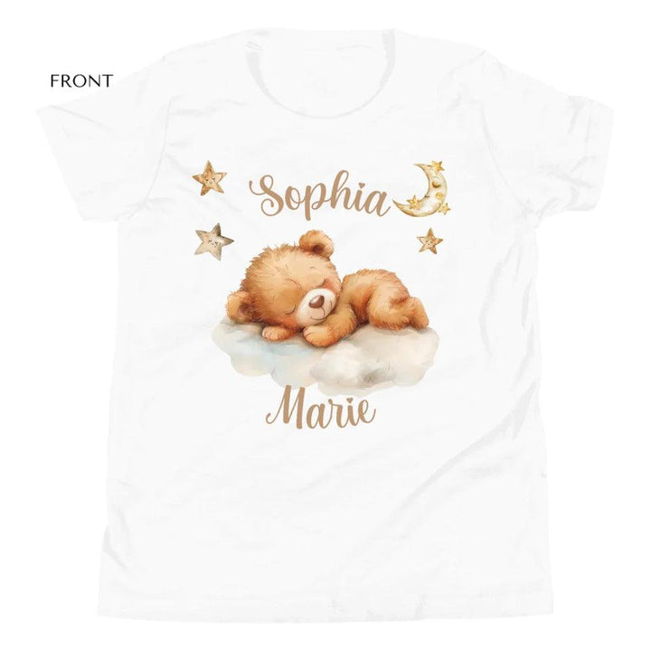 Custom Teddy Bear Sleeping on Cloud T-Shirt - ART-TSH149 - ARTFULANE