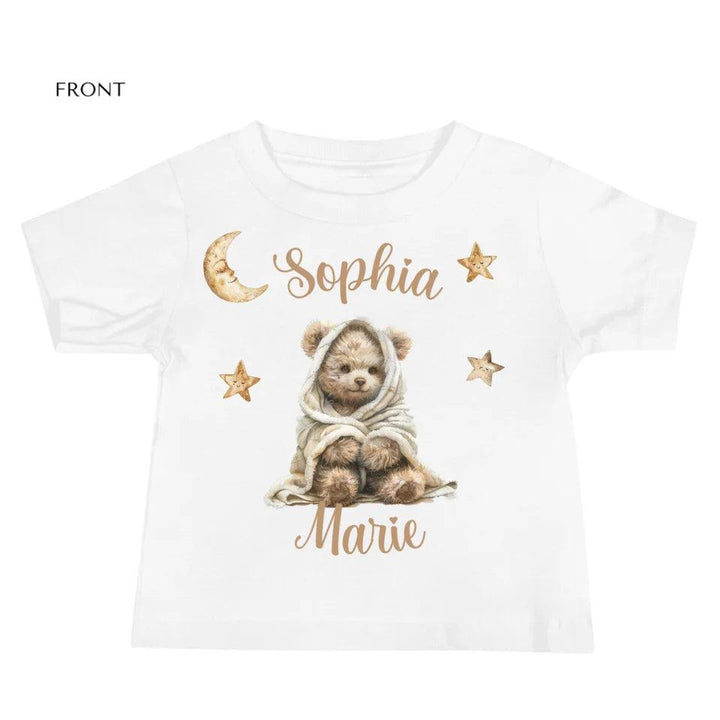 Custom Teddy Bear Wrapped in Blanket T-Shirt - ART-TSH150 - ARTFULANE